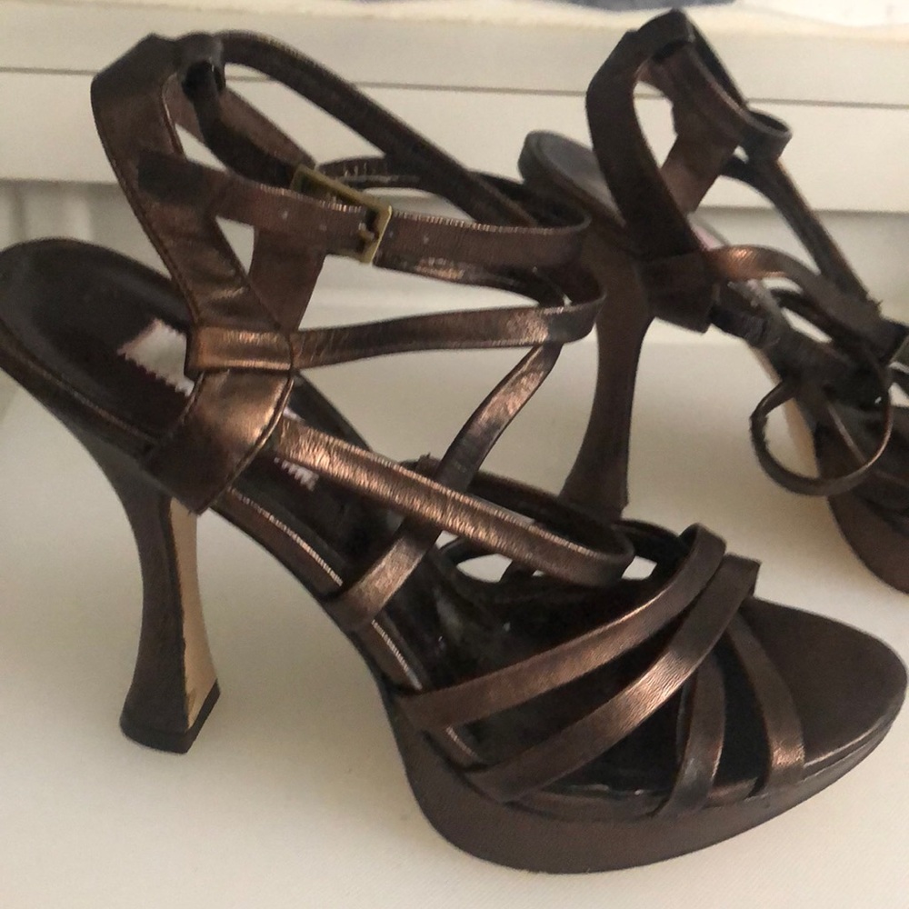 Bronze JLo sandals
